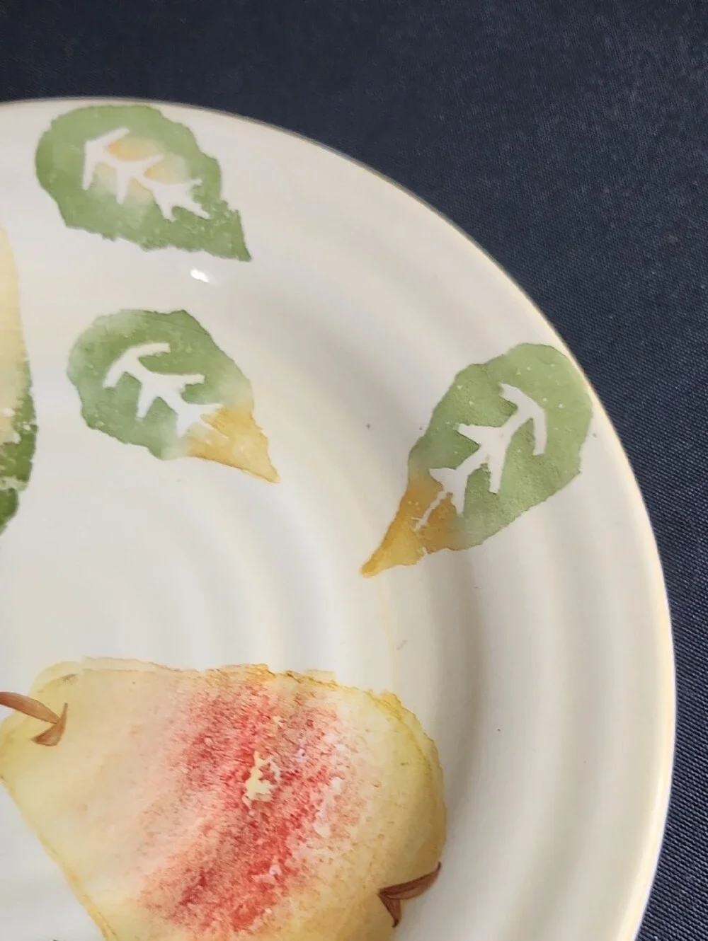 VTG Culinary Arts Studio Collection Hand Painted Pear Salad Plate 8.5